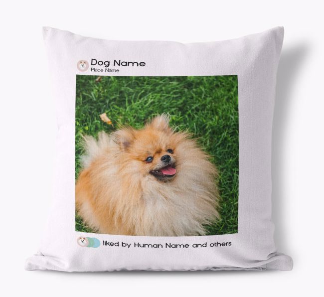 Liked By... : Personalised {breedFullName} Photo Upload Cushion